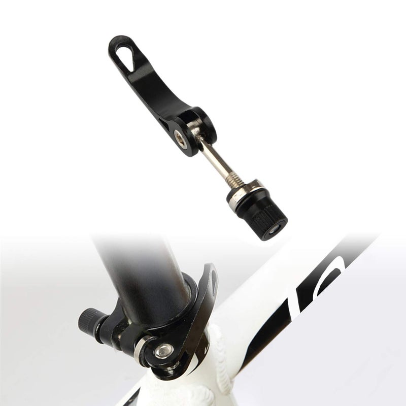 Lohas Select Bike Alloy Seat Post Quick Release Pin Bike Seat Clamp Quick Release Seatpost Quick Release (Black) - Image 1